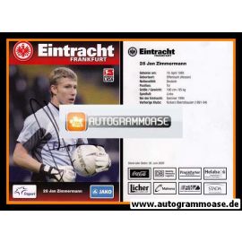 Autogramm Fussball | Eintracht Frankfurt | 2009 | Jan ZIMMERMANN