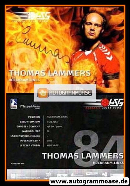 Autogramm Handball | HSG Ahlen-Hamm | 2010 | Thomas LAMMERS