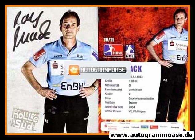 Autogramm Handball | HBW Balingen-Weilstetten | 2010 | Rolf BRACK