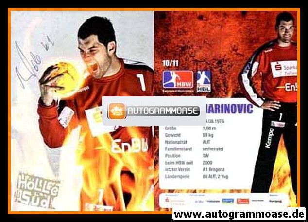 Autogramm Handball | HBW Balingen-Weilstetten | 2010 | Nikola MARINOVIC