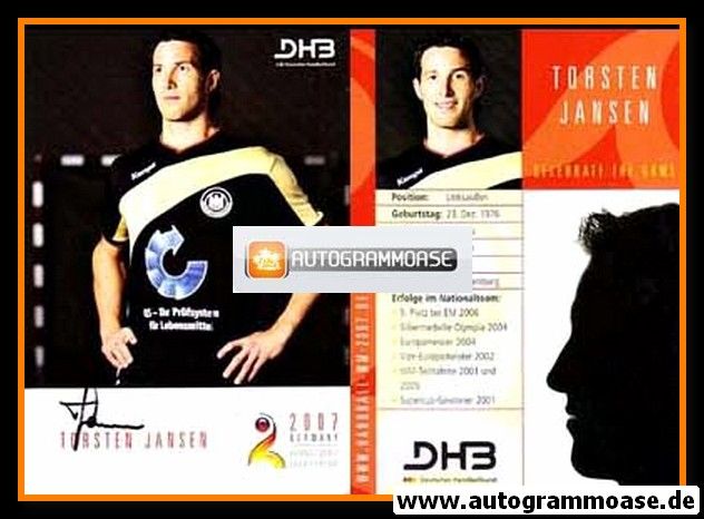 Autogramm Handball | DHB Deutschland | 2007 | Torsten JANSEN