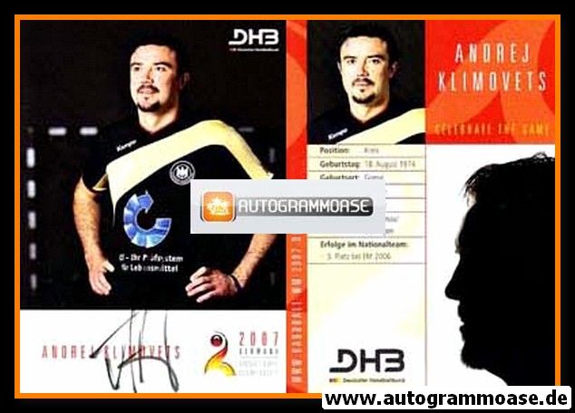 Autogramm Handball | DHB Deutschland | 2007 | Andrej KLIMOVETS