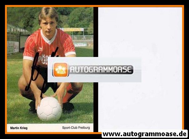 Autogramm Fussball | SC Freiburg | 1986 | Martin KRIEG