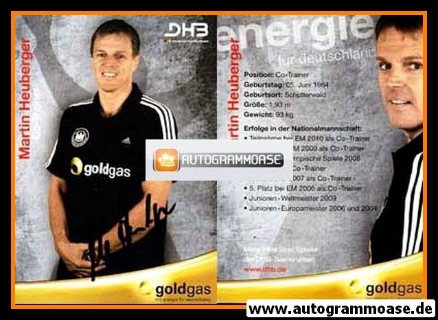 Autogramm Handball | DHB Deutschland | 2010 | Martin HEUBERGER
