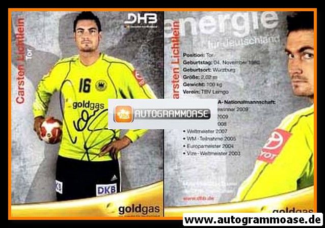 Autogramm Handball | DHB Deutschland | 2010 | Carsten LICHTLEIN