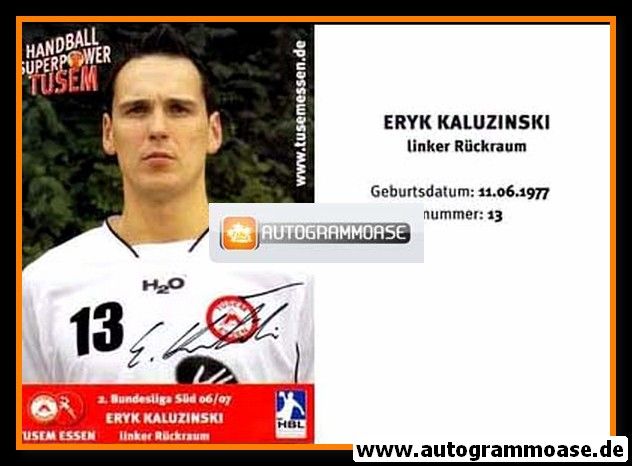 Autogramm Handball | TUSEM Essen | 2006 | Eryk KALUZINSKI