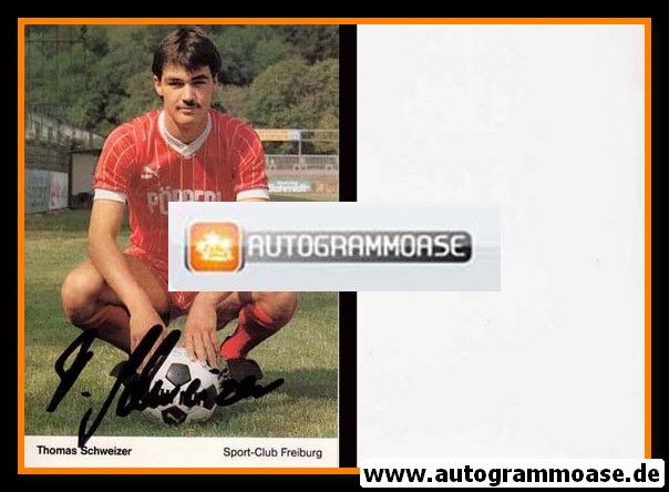 Autogramm Fussball | SC Freiburg | 1986 | Thomas SCHWEIZER