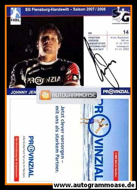 Autogramm Handball | SG Flensburg-Handewitt | 2007 | Johnny JENSEN