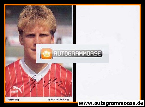 Autogramm Fussball | SC Freiburg | 1987 | Alfons HIGL