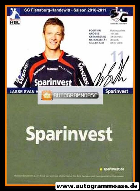 Autogramm Handball | SG Flensburg-Handewitt | 2010 | Lasse Svan HANSEN