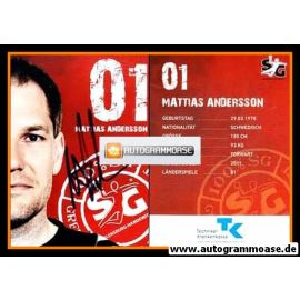 Autogramm Handball | SG Flensburg-Handewitt | 2012 | Mattias ANDERSSON