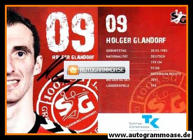 Autogramm Handball | SG Flensburg-Handewitt | 2012 | Holger GLANDORF