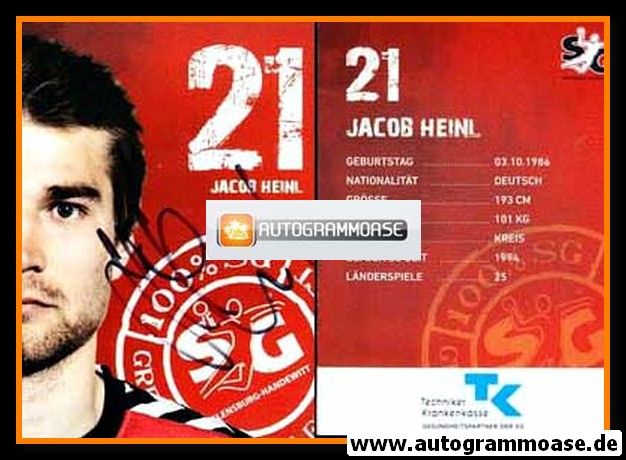 Autogramm Handball | SG Flensburg-Handewitt | 2012 | Jacob HEINL