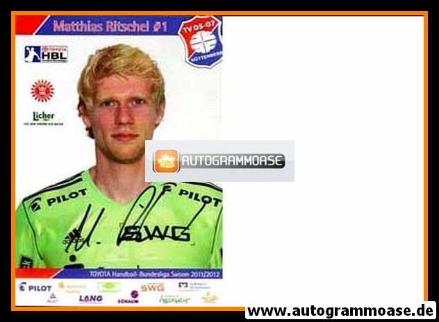 Autogramm Handball | TV Hüttenberg | 2011 | Matthias RITSCHEL