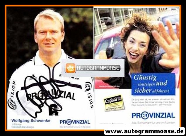 Autogramm Handball | THW Kiel | 2000 | Wolfgang SCHWENKE