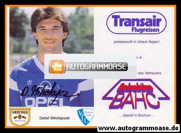 Autogramm Fussball | VfL Bochum | 1987 | Detlef MIKOLAJCZAK