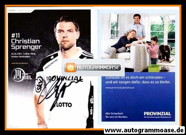 Autogramm Handball | THW Kiel | 2012 | Christian SPRENGER