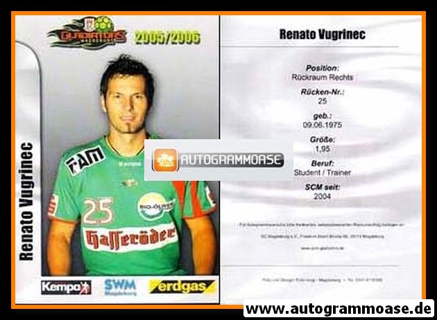 AK Handball | SC Magdeburg | 2005 | Renato VUGRINEC