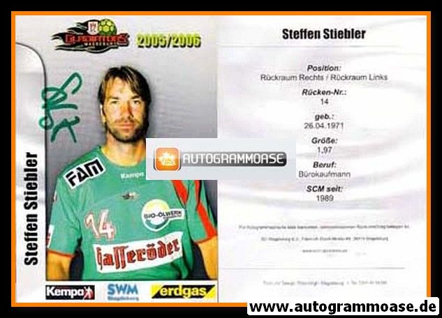 Autogramm Handball | SC Magdeburg | 2005 | Steffen STIEBLER