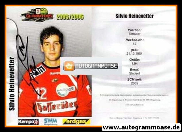 Autogramm Handball | SC Magdeburg | 2005 | Silvio HEINEVETTER