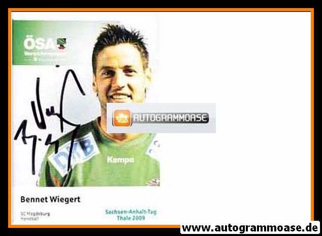 Autogramm Handball | SC Magdeburg | 2009 | Bennet WIEGERT