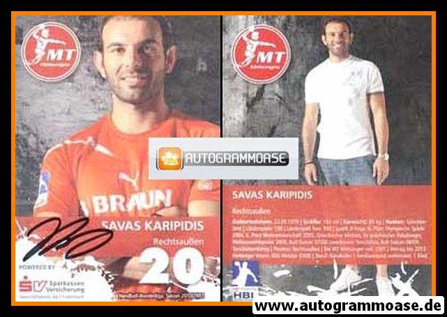 Autogramm Handball | MT Melsungen | 2010 | Savas KARIPIDIS