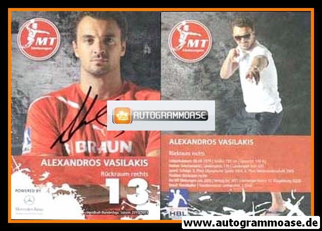 Autogramm Handball | MT Melsungen | 2010 | Alexandros VASILAKIS