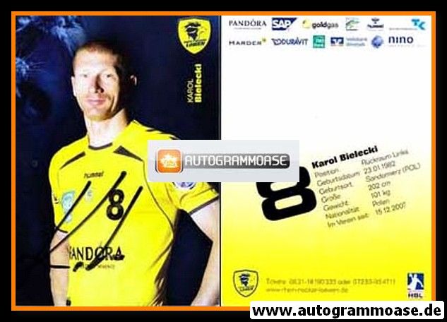 Autogramm Handball | Rhein-Neckar Löwen | 2009 | Karol BIELECKI
