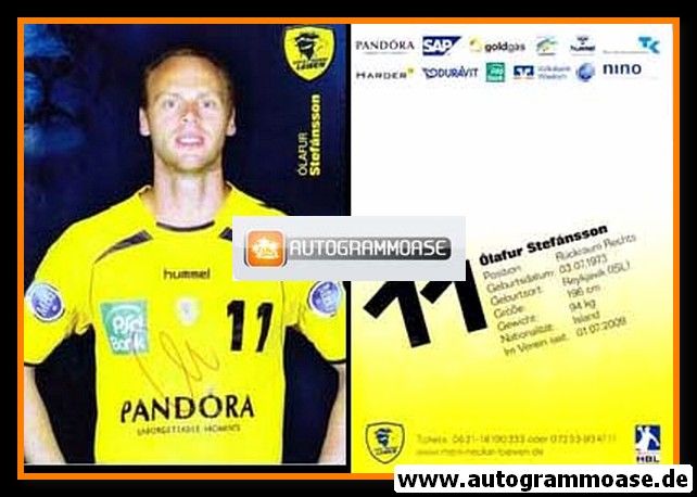 Autogramm Handball | Rhein-Neckar Löwen | 2009 | Olafur STEFANSSON