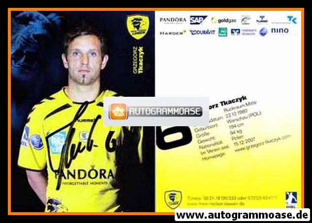 Autogramm Handball | Rhein-Neckar Löwen | 2009 | Grzegorz TKACZYK