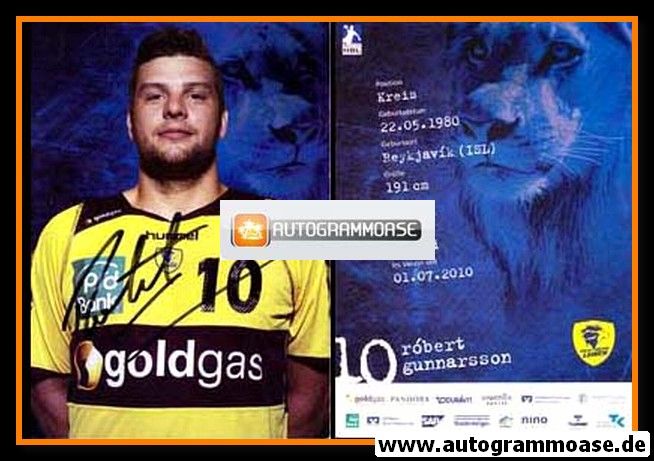 Autogramm Handball | Rhein-Neckar Löwen | 2010 | Robert GUNNARSSON