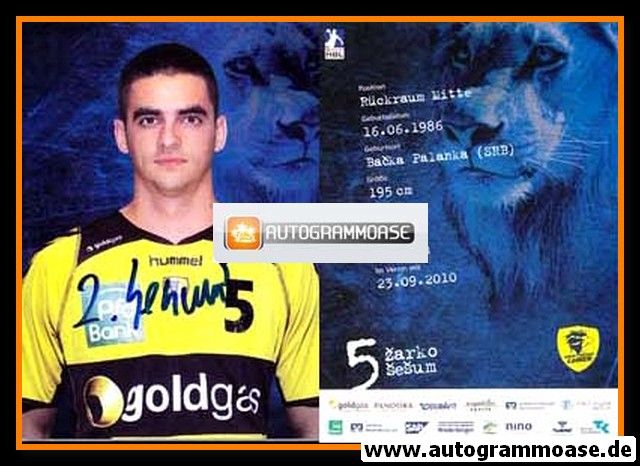 Autogramm Handball | Rhein-Neckar Löwen | 2010 | Zarko SESUM