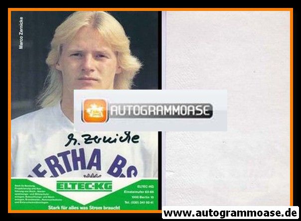 Autogramm Fussball | Hertha BSC Berlin | 1989 | Marco ZERNICKE