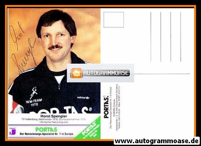 Autogramm Handball | DHB Deutschland | 1980er Retro | Horst SPENGLER (Portas)