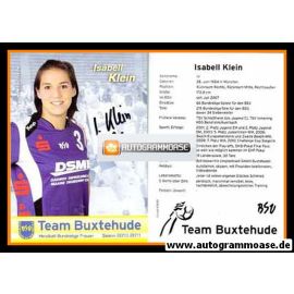 Autogramm Handball (D) | BSV Buxtehude | 2010 | Isabell KLEIN