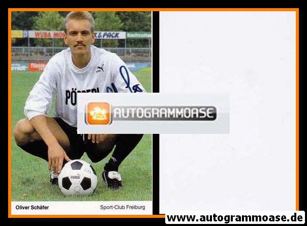 Autogramm Fussball | SC Freiburg | 1990-1 | Oliver SCHÄFER