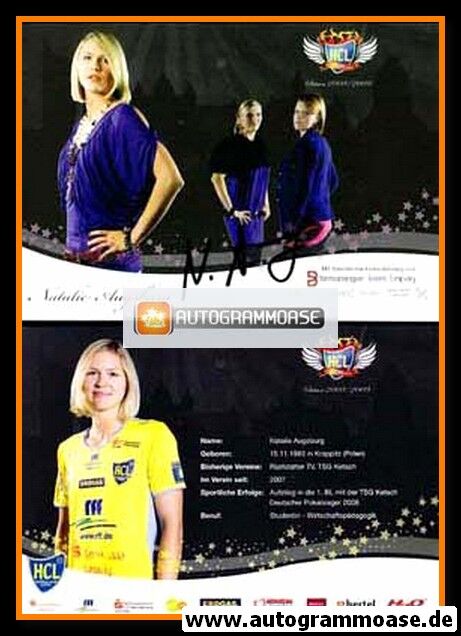 Autogramm Handball (D) | HC Leipzig | 2008 | Natalie AUGSBURG