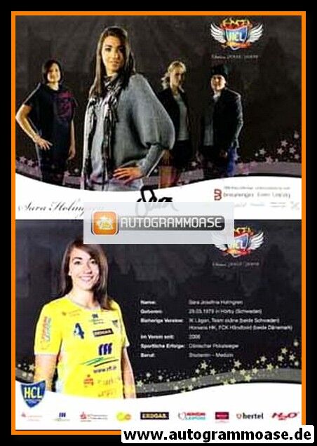 Autogramm Handball (D) | HC Leipzig | 2008 | Sara Josefina HOLMGREN