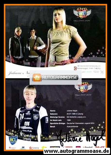 Autogramm Handball (D) | HC Leipzig | 2008 | Juliane NAGEL