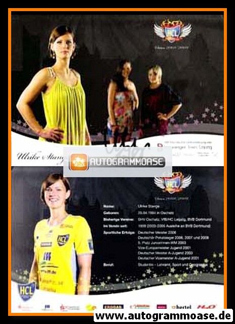 Autogramm Handball (D) | HC Leipzig | 2008 | Ulrike STANGE