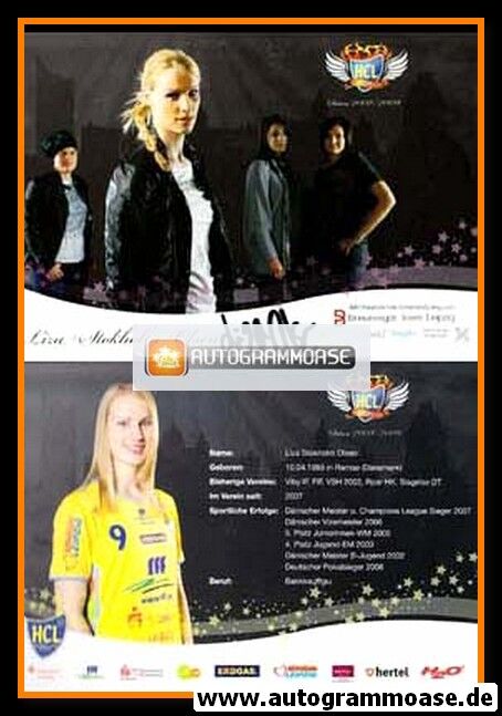 Autogramm Handball (D) | HC Leipzig | 2008 | Liza STOKHOLM-OLSEN