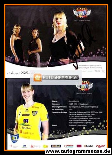 Autogramm Handball (D) | HC Leipzig | 2008 | Anne ULBRICHT