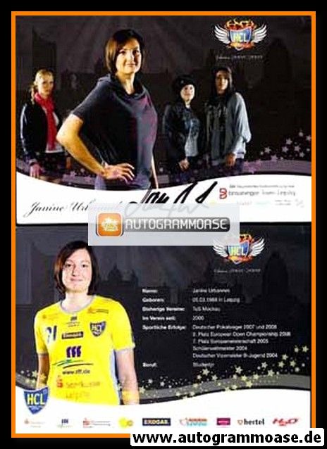 Autogramm Handball (D) | HC Leipzig | 2008 | Janine URBANNEK