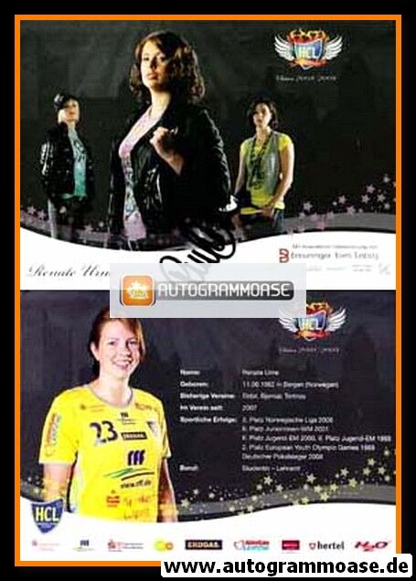 Autogramm Handball (D) | HC Leipzig | 2008 | Renate URNE
