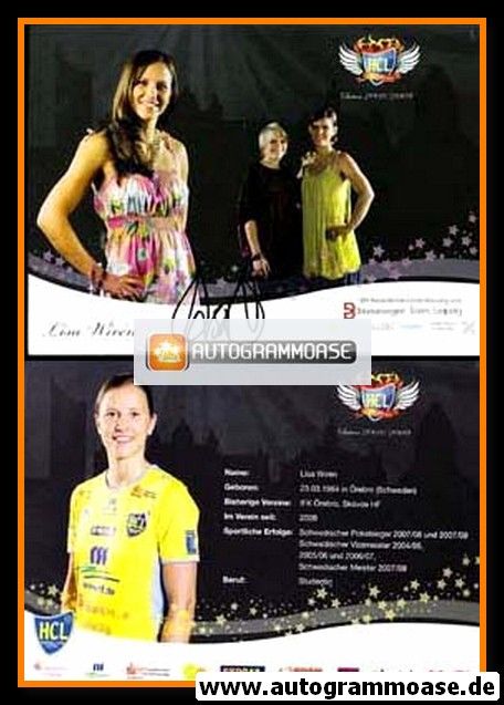 Autogramm Handball (D) | HC Leipzig | 2008 | Lisa WIREN