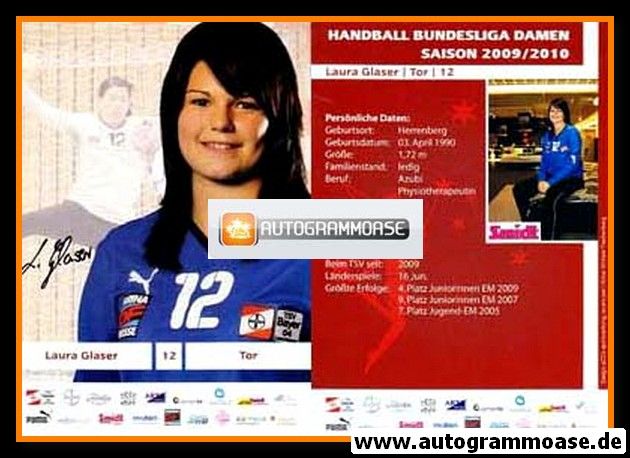 Autogramm Handball (D) | Bayer Leverkusen | 2009 | Laura GLASER