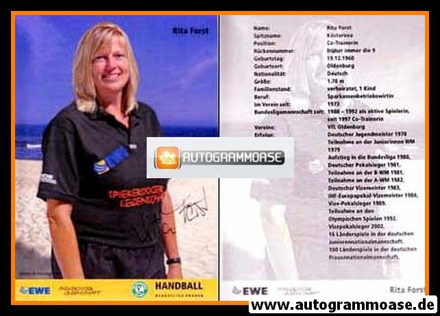 Autogramm Handball (D) | VfL Oldenburg | 2006 | Rita FORST