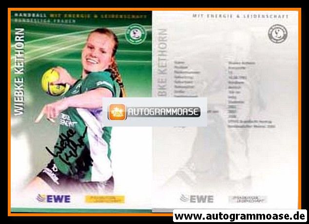 Autogramm Handball (D) | VfL Oldenburg | 2007 | Wiebke KETHORN
