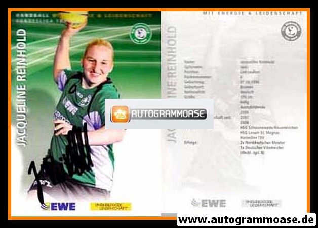 Autogramm Handball (D) | VfL Oldenburg | 2007 | Jacqueline REINHOLD