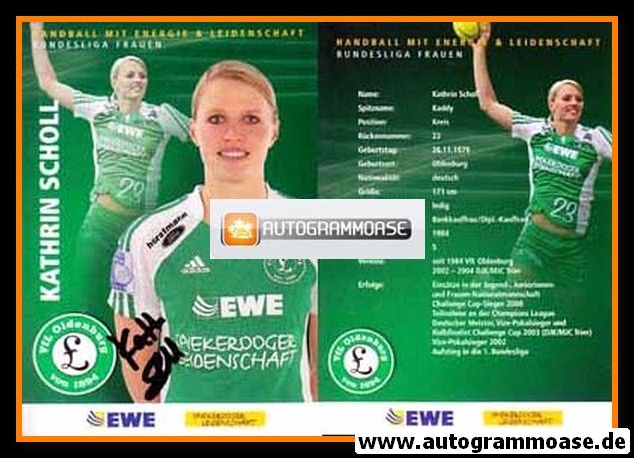 Autogramm Handball (D) | VfL Oldenburg | 2008 | Kathrin SCHOLL